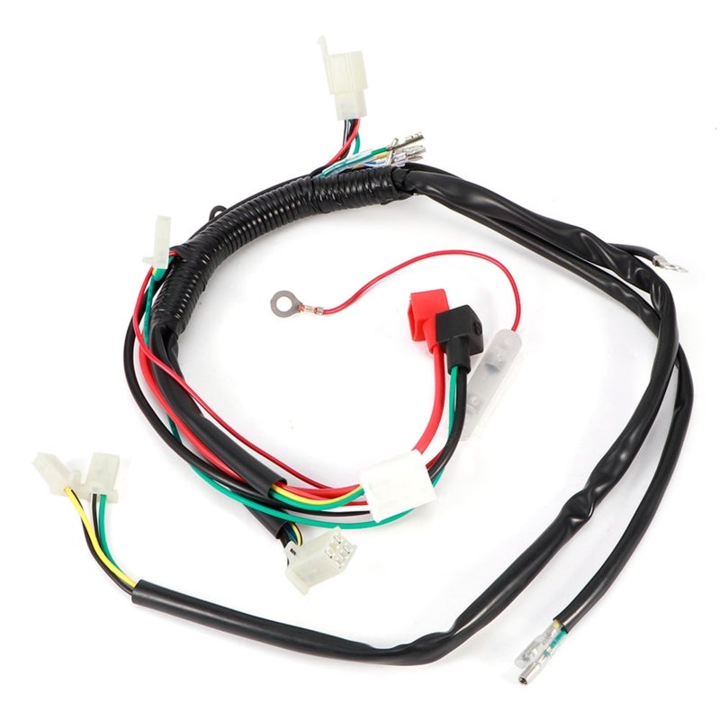 Electric Engine Start Wiring Loom Harness - Universal Fit For 47cc To 125cc Engines, CDI Starter Motor Battery Connection For Pit Bike Motorcycle ATV Quad - Image 5