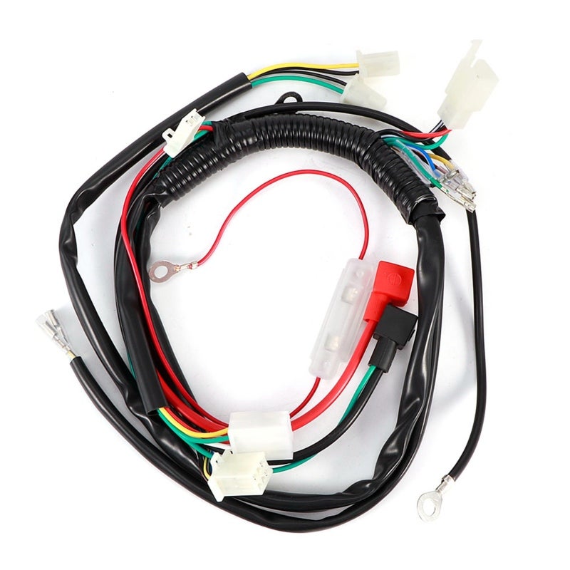 Electric Engine Start Wiring Loom Harness - Universal Fit For 47cc To 125cc Engines, CDI Starter Motor Battery Connection For Pit Bike Motorcycle ATV Quad - Image 4