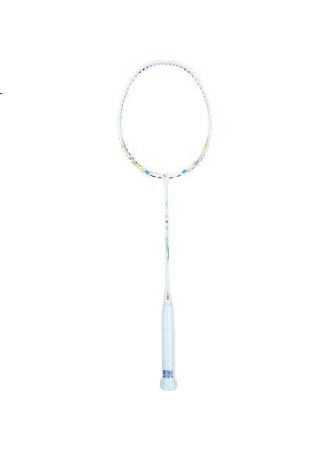 Victor Thruster Tk-Fw Badminton Racket Upgrade Version Carbon Lightweight High Poundage - White 4U Single Racket - Image 3