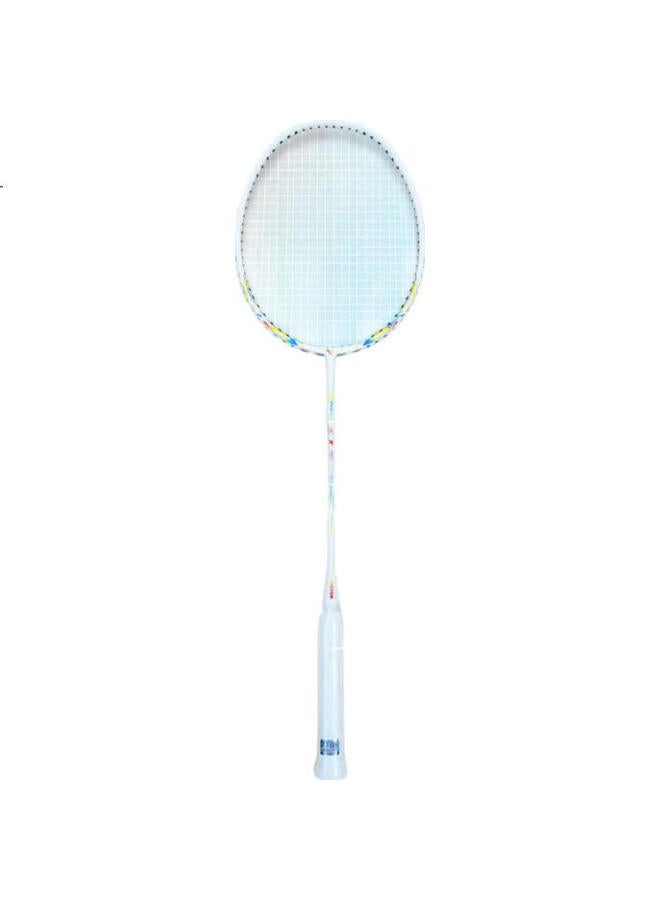 Victor Thruster Tk-Fw Badminton Racket Upgrade Version Carbon Lightweight High Poundage - White 4U Single Racket - Image 2