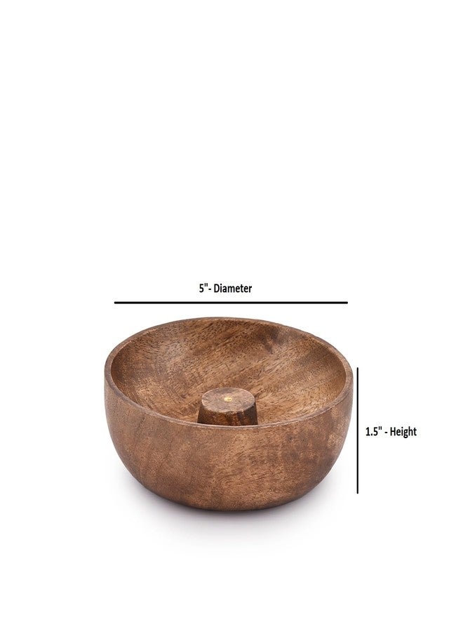 EDHAS Incense Burner Stick Holder Bowl, Ash Catcher Bowl for Home Décor, Meditation, Yoga (5" x 5" x 1.5") - Image 5
