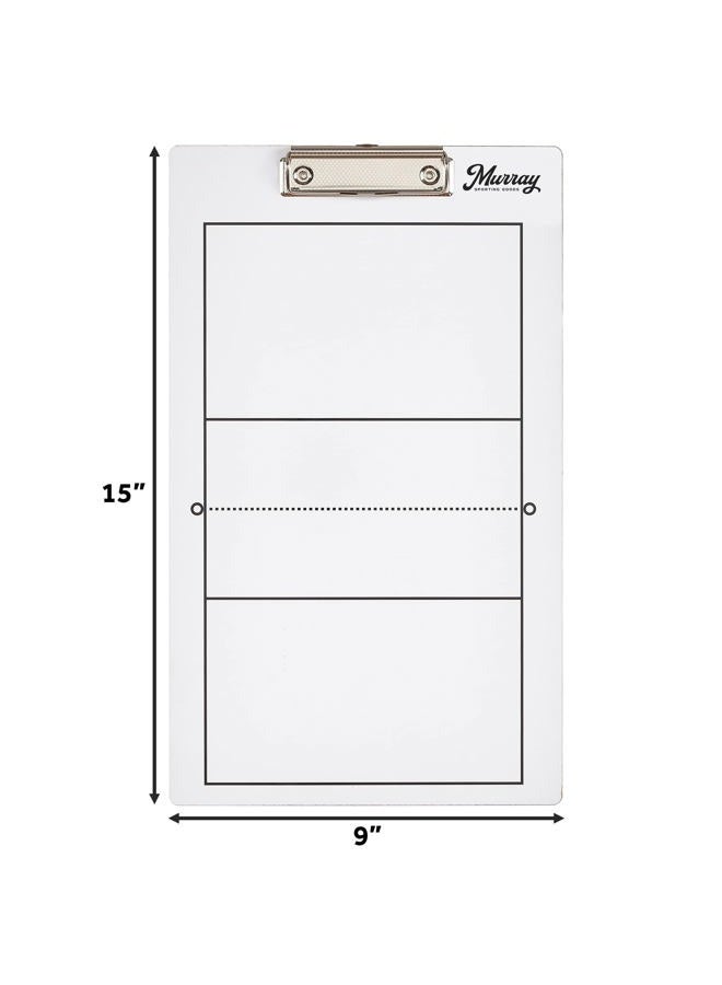 Murray Sporting Goods Dry-Erase Double Sided Volleyball Coaches Clipboard - Image 5