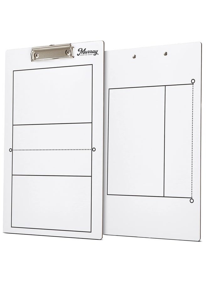 Murray Sporting Goods Dry-Erase Double Sided Volleyball Coaches Clipboard - Image 1