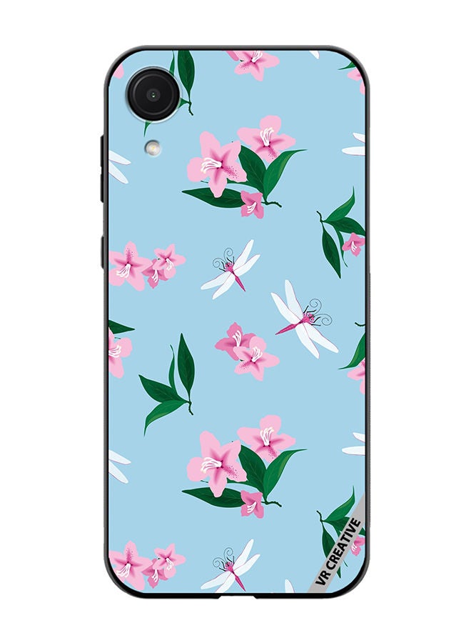 VR CREATIVE Protective Case Cover For Samsung Galaxy A03 Core Dragonfly And Flowers Design Multicolour - Image 1