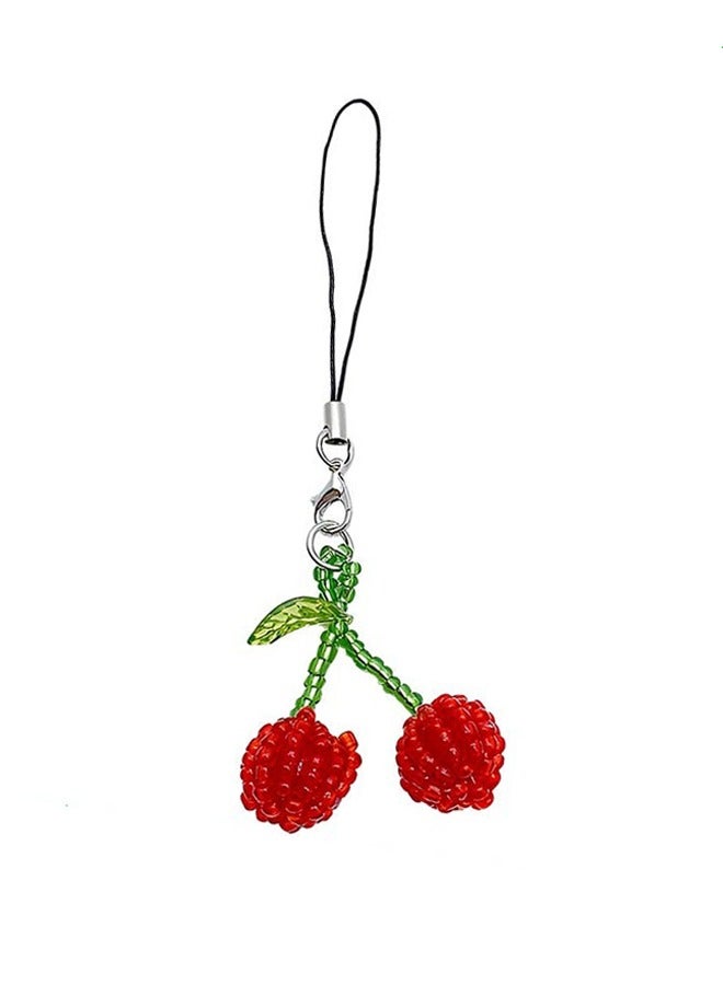 HY Cute Beaded Phone Charms Phone Charm Cute Cell Strap Charms Bead for String Accessories Beaded Wrist Lanyard Mobile Wristlet Chain Aesthetic Kawaii Bag Keychain Camera Pendants Decor