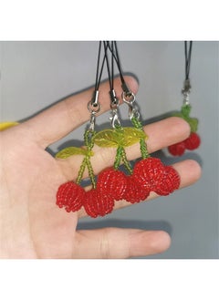 HY Cute Beaded Phone Charms Phone Charm Cute Cell Strap Charms Bead for String Accessories Beaded Wrist Lanyard Mobile Wristlet Chain Aesthetic Kawaii Bag Keychain Camera Pendants Decor  - Image 5