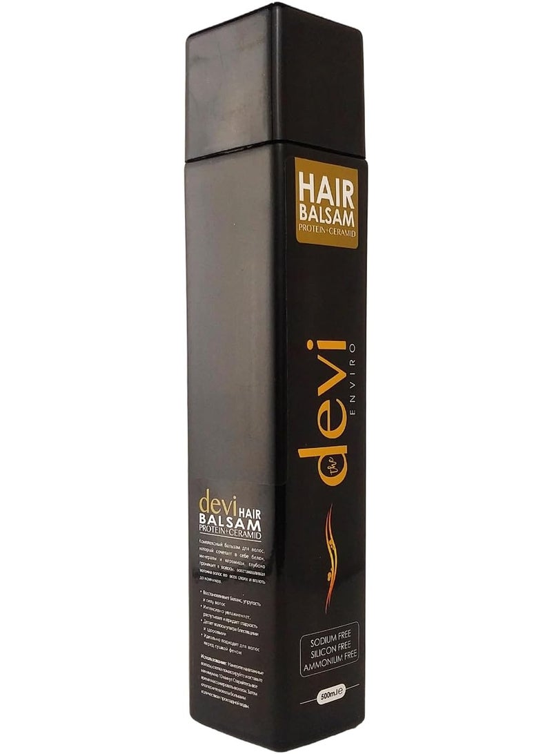 ديفي مجموعة ديفي للعناية الاحترافية بالشعر بالبروتين + سيراميد - شامبو 500 مل وبلسم500 مل (Protein + Ceramide) خالي من الصوديوم - Image 4