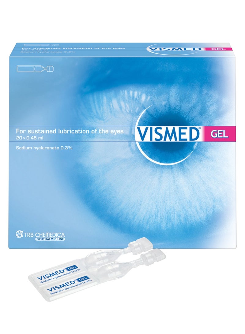 vismed قطرات العين المرطبة فيسمد جل 0.3% أحادية الجرعة 0.45 مل 20 حبة - Image 1