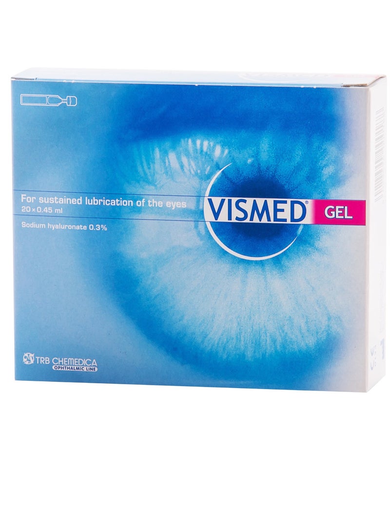 vismed قطرات العين المرطبة فيسمد جل 0.3% أحادية الجرعة 0.45 مل 20 حبة - Image 2