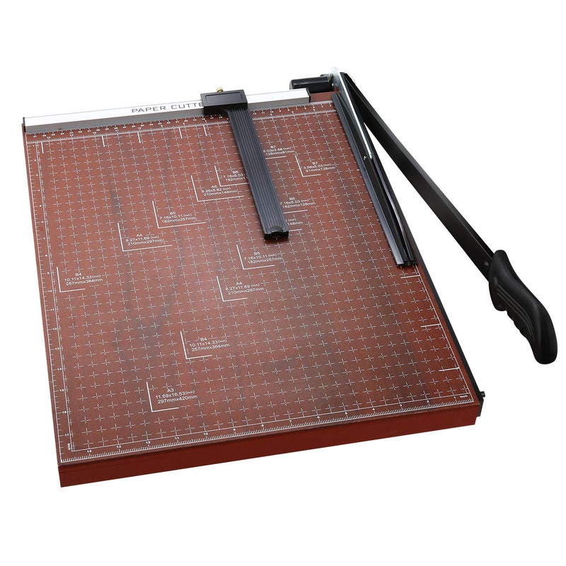 Homdox Paper Cutter Heavy Duty 18" Cut Length Professional Large Paper Cutter 12-Sheet Capacity Guillotine Paper Cutter for Cardstock, Safety, Efficience, Wide Use for Office, School, Home (A2-A7) - Image 1