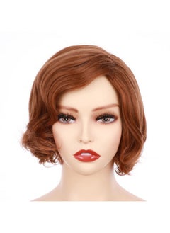 OneDor Onedor Women's Short Hair 50s Cosplay Wavy Wig (Ear Length Bob)  - Image 1