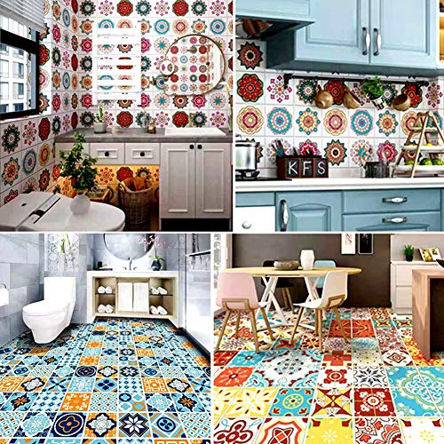 Juome 24 Pack (6x6 Inch) Painting Drawing Stencils Mandala Template for DIY Rock Painting Art Projects, Reusable - Image 3