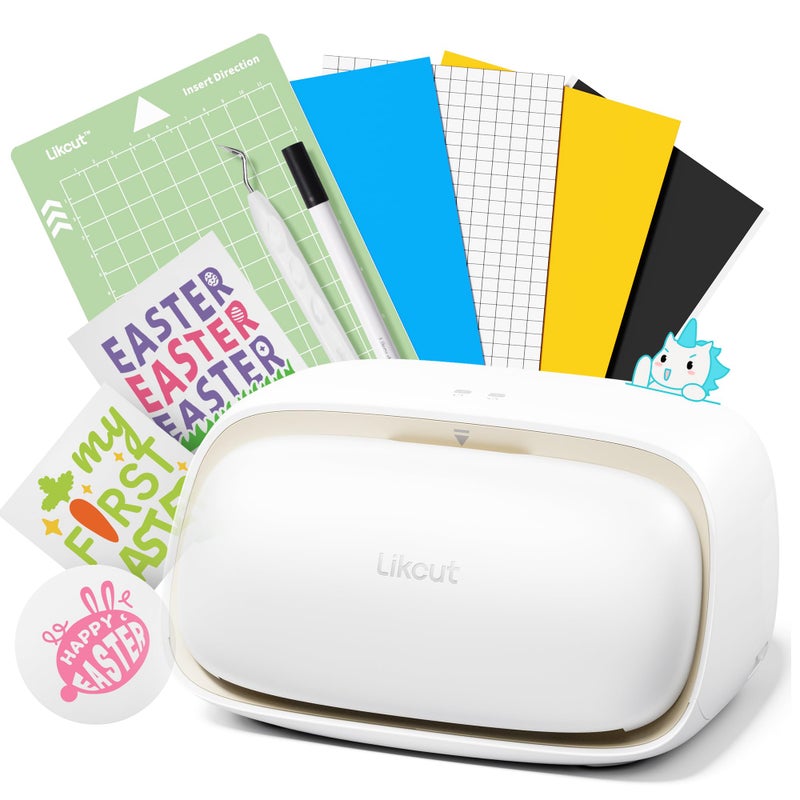 Likcut Vinyl Cutter Machine S501 - Smart Compact Sticker Maker for Vinyl & Paper Crafts, Portable Plotter DIY Cutting Machine for Sticker Joy Craft & Party Supplies, Gifts for Crafters - Image 1