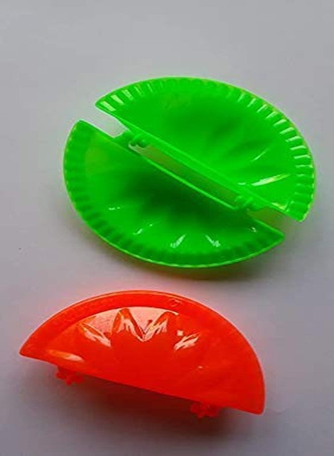 TRIPLET JAGMOOLYA Products Plastic Dough Press Set Gujiya Gujia Maker Mould Homemade Stuffed Karanji Maker Perfect for Dumpling Calzone Ravioli (Festival Kitchen Item) (2) - Image 2