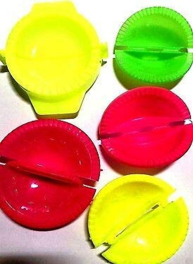 TRIPLET JAGMOOLYA Products Plastic Dough Press Set Gujiya Gujia Maker Mould Homemade Stuffed Karanji Maker Perfect for Dumpling Calzone Ravioli (Festival Kitchen Item) (2) - Image 3