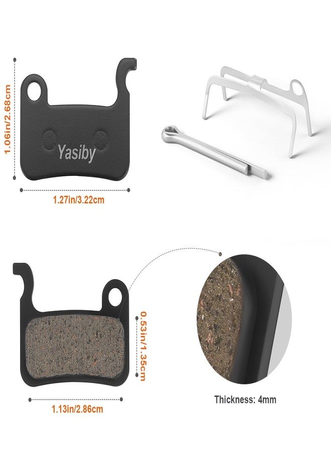 Yasiby Bike Brake Pads, 4 Pairs Disc Brake Pads High-Performance with Installation Tools, Premium Semi-Metallic & Organic Resin Bicycle Brake Pads Mountain Bike for Shimano Deore XT SLX Hone Alfine Saint - Image 4