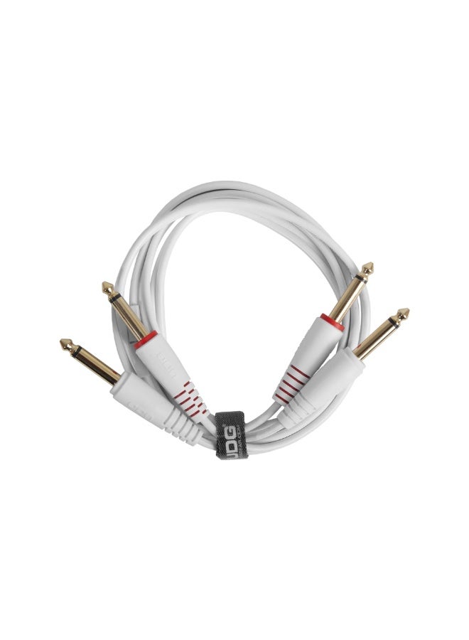 UDG Ultimate Audio Cable Set 1/4" Jack-1/4" Jack, White, Straight,1.5 m - Image 1