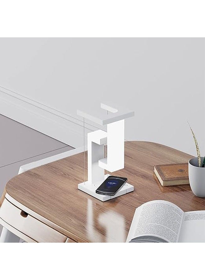 general Maglev Light, Unique Modern Floating LED Light with Wireless Phone Charger, 3 Adjustable Lights for Home Office Decoration - Image 5