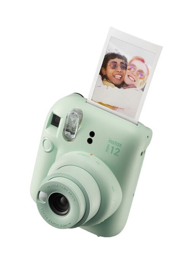 FUJIFILM Instax Mini 12 Instant Film Camera With Pack Of 10 Films Mint Green - Image 2