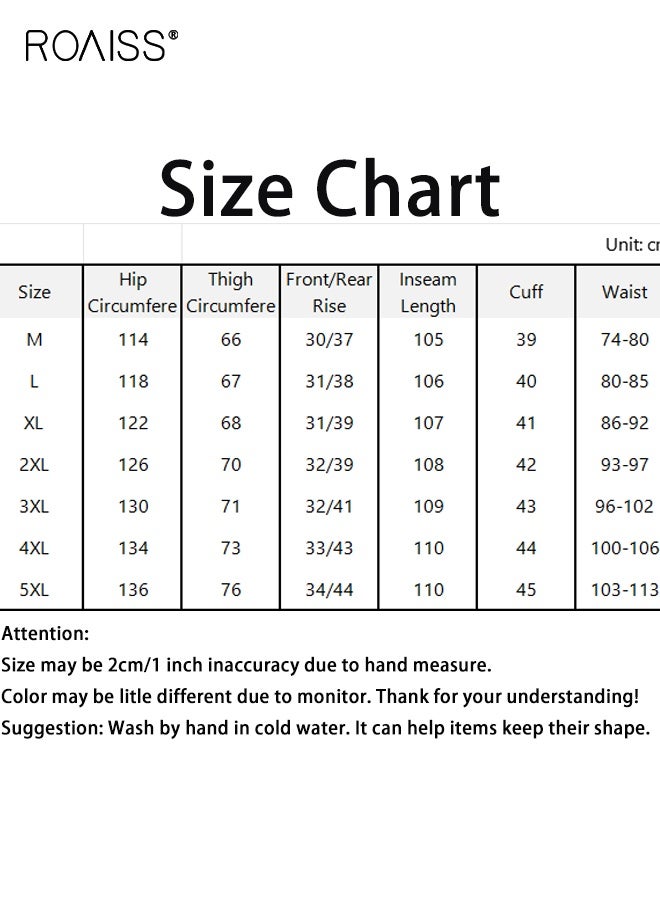 Casual Work Pants for Men's Daily Commuting Wear Resistant Multi Pocket Straight Leg Pants Comfortable and Breathable Cargo Pants for Everyday Casual Wear Loose Pleated Design Zipper Closure Khaki image 7