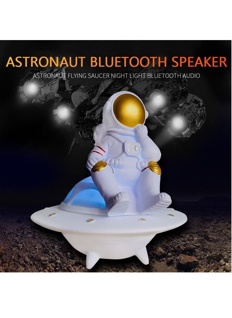 Generic - UFO Astronaut Luminescent Speaker - Creative Birthday Gift, Decorative Wireless Audio Speaker, Practical - Image 1