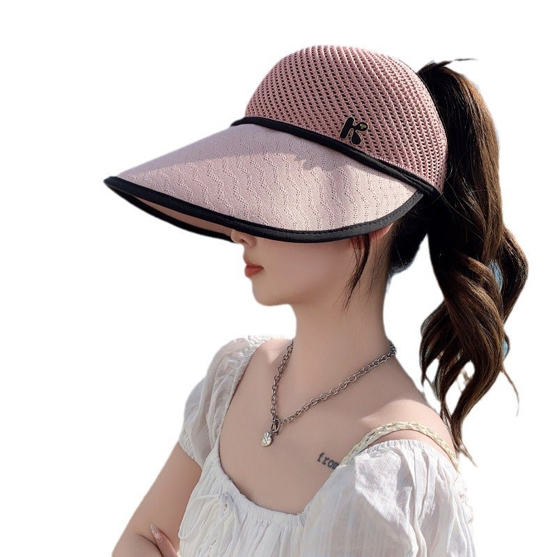 Women's Knitted Mesh Breathable Sun Hat - Image 5