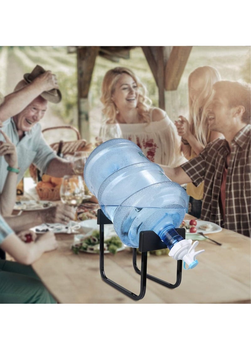 Water Dispenser Stand, Portable Stainless Steel Water Jug Stand Water Cooler Stand Water Bottle Stand Rack, Does not include Water Spouts Dispenser Valves  - Image 4