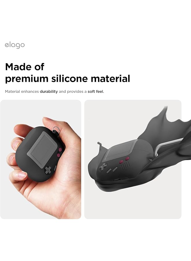 Elago Aw5 Hang Designed For Samsung Galaxy Buds3 Case And Galaxy Buds 3 Pro Case Cover With Carabiner Black - Image 4