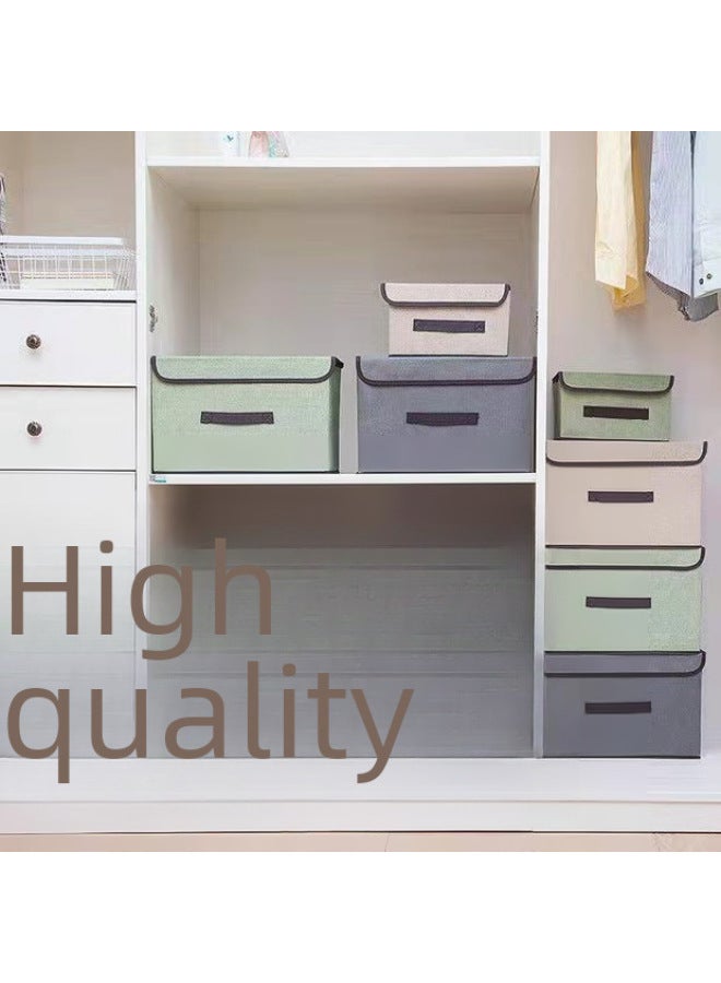 Fabric Folding Storage Box Clothes Storage Box With Lid Wardrobe Storage Dustproof Storage Box Toy Storage Box Clothes - Image 2