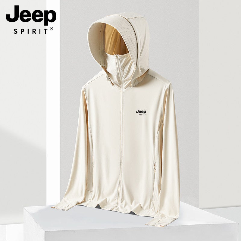 JEEP SPIRIT جاكيت جيب سبيريت الواقي من الأشعة فوق البنفسجية بقماش الحرير الجليدي - ملابس خارجية خفيفة وقابلة  للتنفس - Image 5