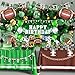 TREWAVE Football Birthday Party Decorations Superbowl Football Party Decoration Supplies Include Balloon Arch Kit Birthday Banner Backdrop Touchdown Tablecloth for Football Game Day Tailgate Party - Image 3