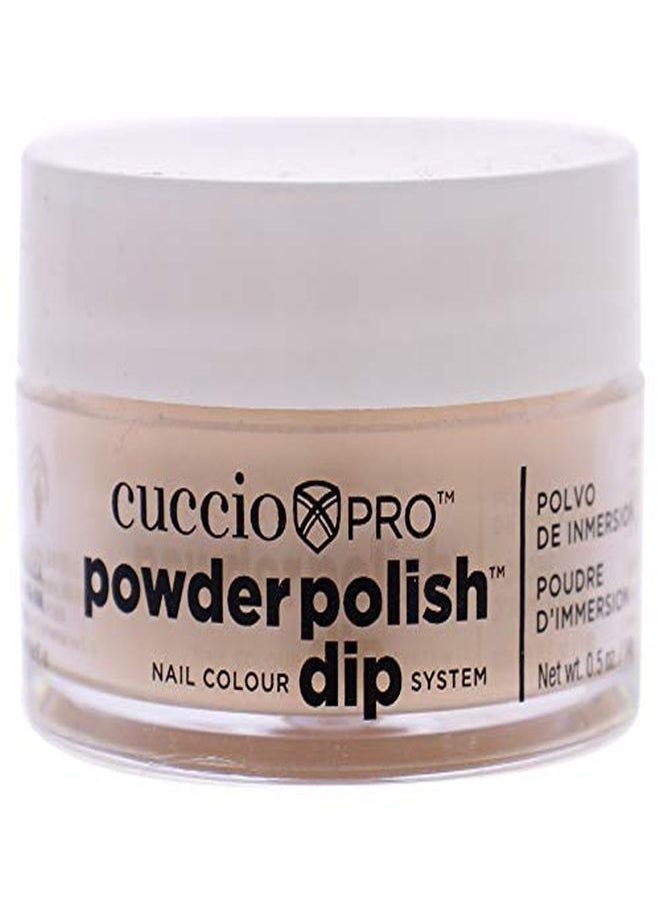 Cuccio Pro Powder Polish Dip - Flattering Peach - Nail Lacquer For Manicures & Pedicures, Easy & Fast Application/Removal - No Led/Uv Light Needed - Non-Toxic, Odorless, Highly Pigmented - 0.5 Oz  - Image 1