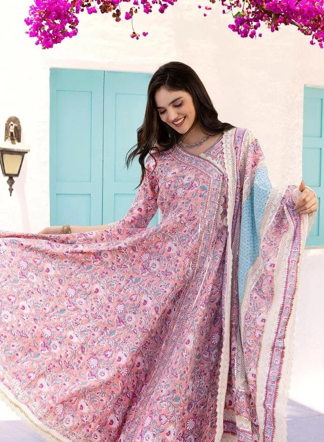 آي شين طقم كورتا قطن مع دوباتا من ستايلي