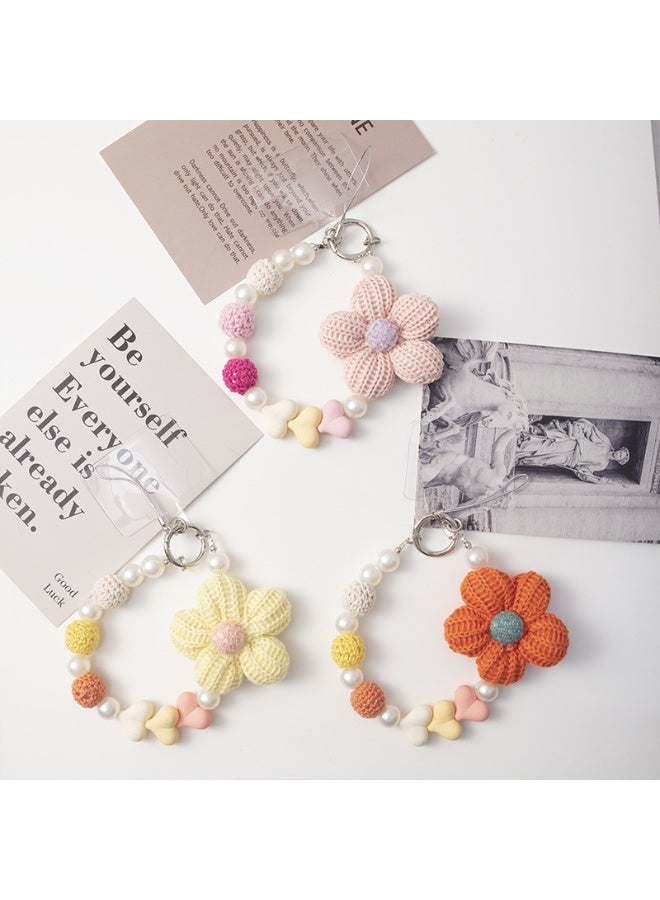 NIBEMINENT Phone Charm/ Chain Strap for Women Girls, Knitted Cell Phone Case Lanyard Wrist Strap - Image 2