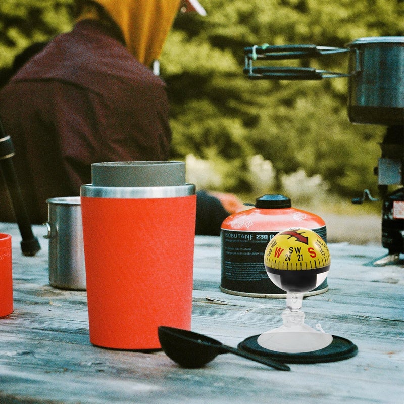 بوصلة لوحة القيادة الصفراء 38 مم مع كوب شفط محمول للملاحة الخارجية والبحرية - Image 5