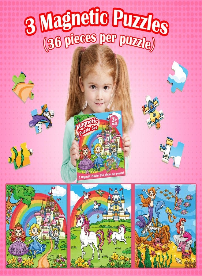 Broytain Magnetic Puzzles for Toddlers 3-5,36 Pieces Toys for Kids,Airplane Car Road Trip Activities for Kids Travel Toy Toddlers 3-5,Learning Educational Games Magnet Toys - Image 3