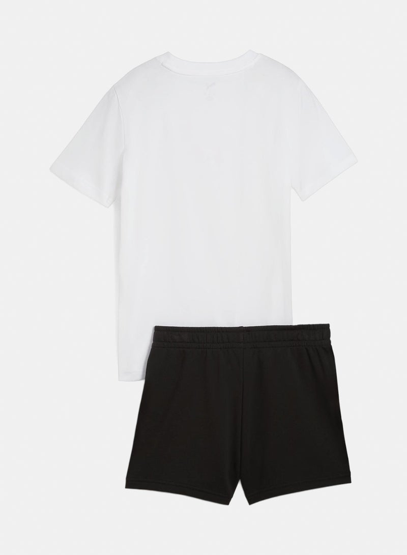 PUMA Ess No.1 Logo Tee And Shorts Set G - Image 2
