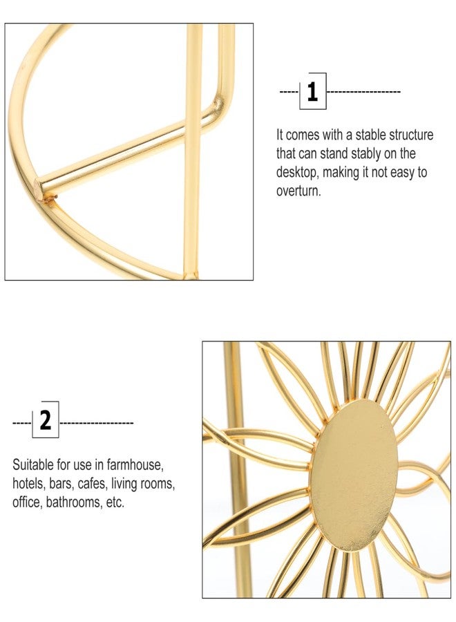 سولوستر حامل مناشف ورقية معدني من سولستر مع منظم مناديل صغير الحجم للاستخدام في أسطح المطابخ والمطاعم والفنادق، رف تخزين موفر للمساحة على سطح الطاولة - Image 3