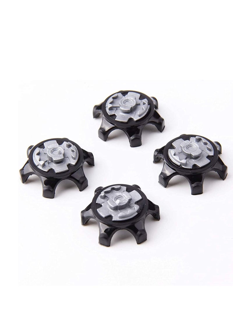 Y&D Studs for Golf Shoes, Anti-Skid Spike Wrench Two Pin Remover Tool Replacement Aid Shoe Spikes Soft Cleats Pins Fast Twist Fits Most Models (Black) - Image 3