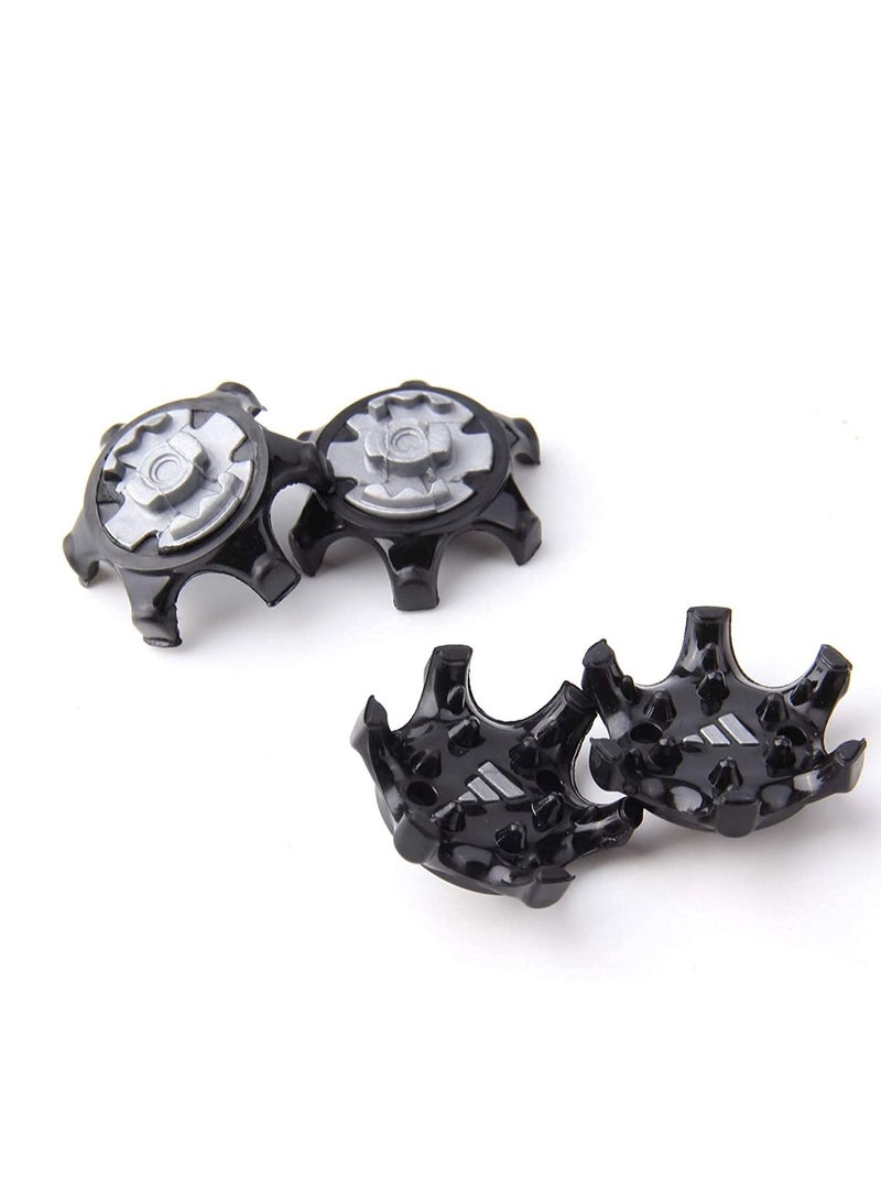 Y&D Studs for Golf Shoes, Anti-Skid Spike Wrench Two Pin Remover Tool Replacement Aid Shoe Spikes Soft Cleats Pins Fast Twist Fits Most Models (Black) - Image 4