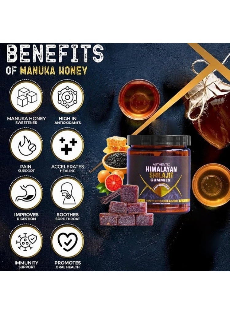 AUTHENTIC Shilajit Honey Gummies, Boost Immunity, Strength and Endurance - Image 2