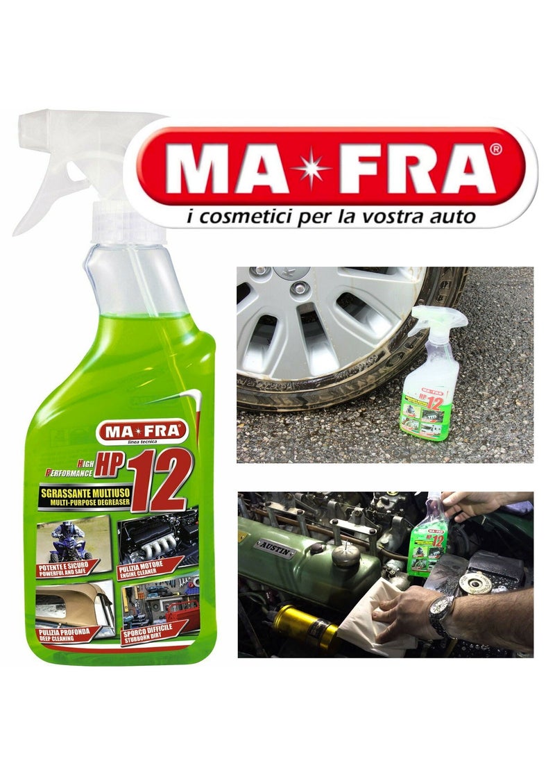 MA-FRA HP12 Universal Multipurpose Degreaser With Active Formula Heavy Duty Industrial All Purpose Cleaner Suitable For Any Kind Of Surface Powerful And Safe On The Treated Parts Size 500ml  - Image 2