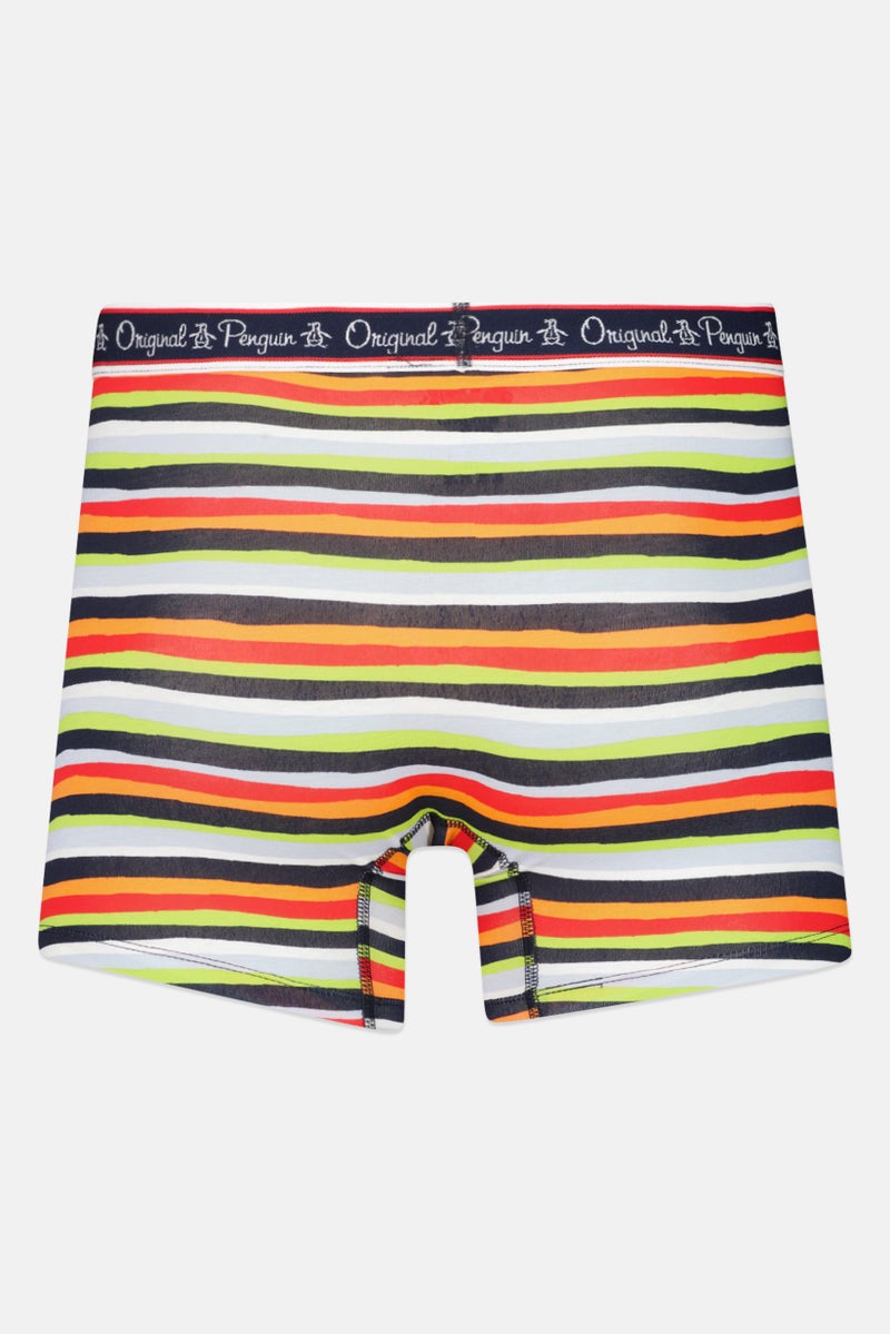 Original Penguin Men 2 Pcs Brand Logo Boxer Briefs, Multicolor - Image 2