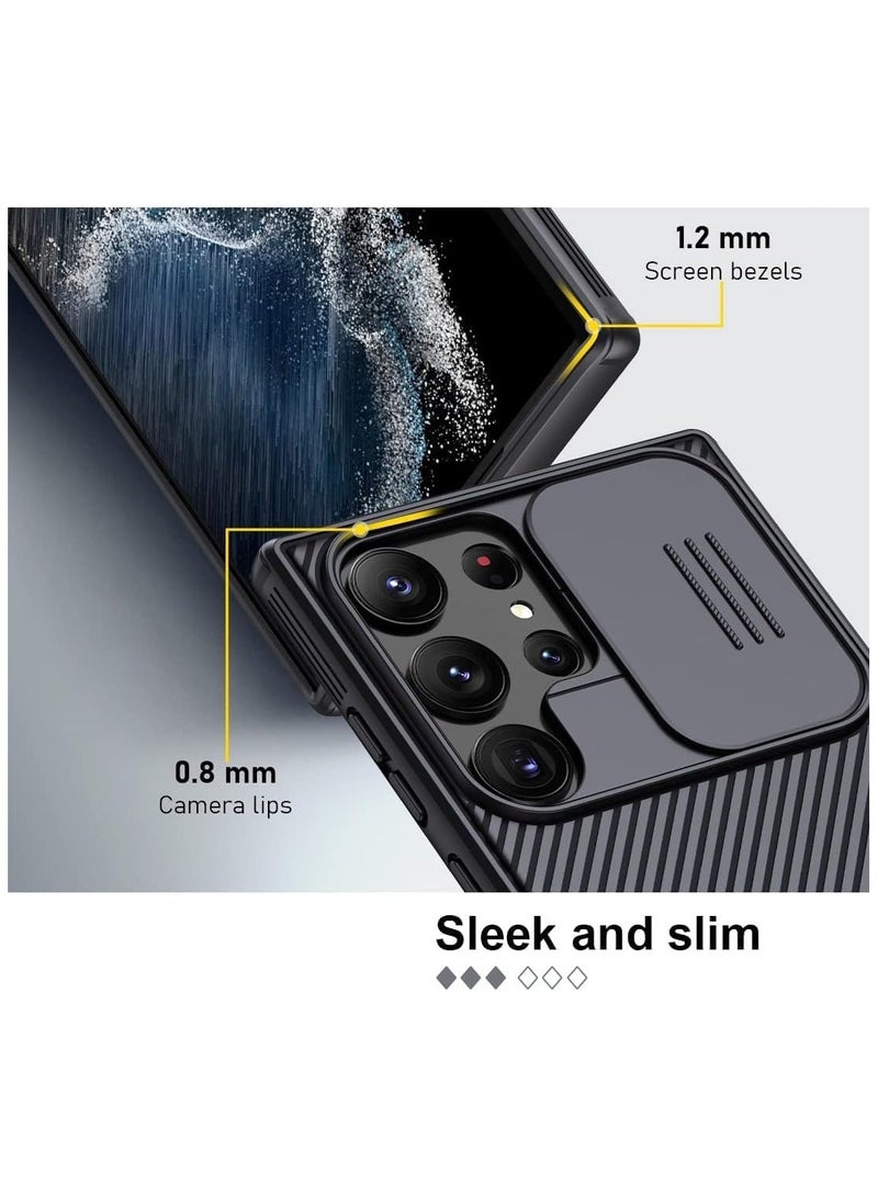 إلترازون Samsung Galaxy S24 Ultra Case Cover CamShield Pro Slide Camera Protection Cover - Scratch Resistant - Protect Privacy - Delicate Touch Feeling Case for Samsung Galaxy S24 Ultra - Image 3