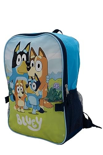 BLUEY 2 Piece Backpack Set, Pre school Girls & Boys 16" Travel Bag, Blue - Image 3