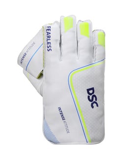 DSC Intense Attitude Leather Cricket Wicket Keeping Gloves | Superior Grip and Protection | Comfortable and Durable | High-Performance Keeping Gloves  - Image 2