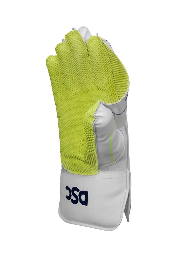 DSC Intense Attitude Leather Cricket Wicket Keeping Gloves | Superior Grip and Protection | Comfortable and Durable | High-Performance Keeping Gloves  - Image 4