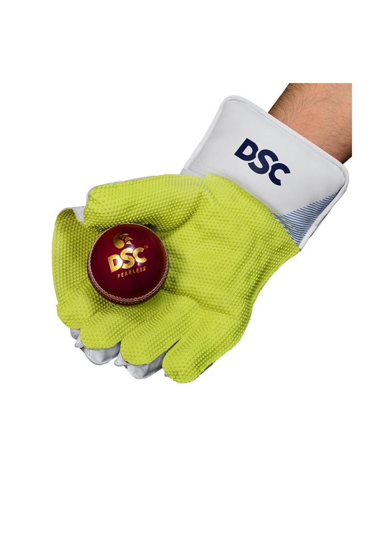 DSC Intense Attitude Leather Cricket Wicket Keeping Gloves | Superior Grip and Protection | Comfortable and Durable | High-Performance Keeping Gloves  - Image 5