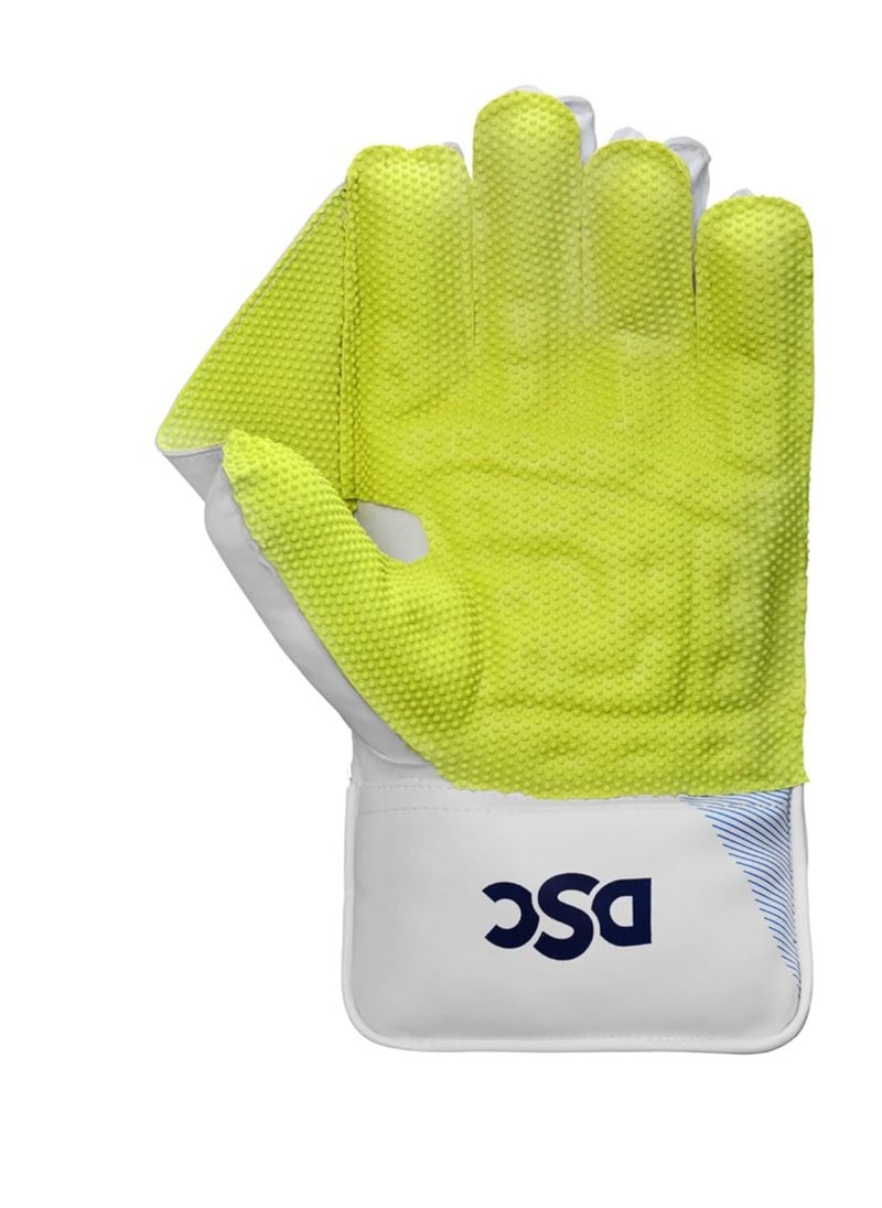 DSC Intense Attitude Leather Cricket Wicket Keeping Gloves | Superior Grip and Protection | Comfortable and Durable | High-Performance Keeping Gloves  - Image 3