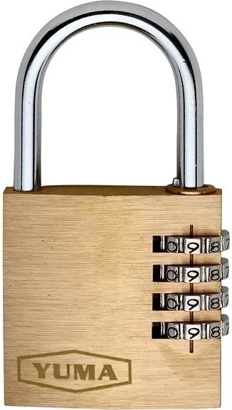 يوما Solid Brass Combination Padlock - 3 Digits 25mm